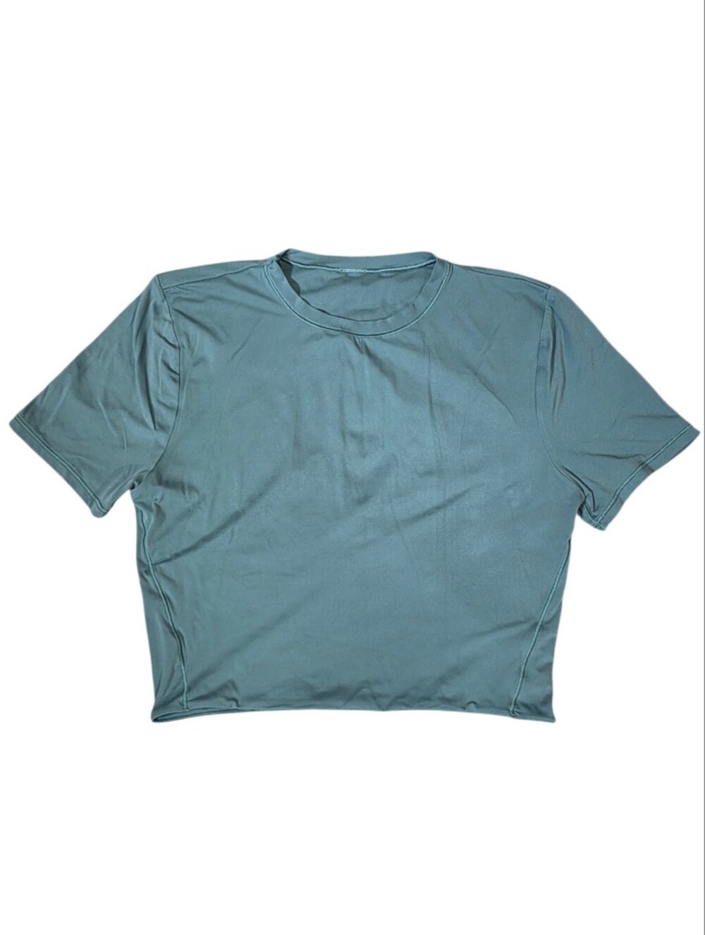 Lululemon Crewneck Cropped T-Shirt Medium Forest Size 8
